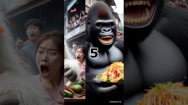 เมื่อกอริลล่าและเยติอยากกินส้มตำ #FunToTell смотреть онлайн