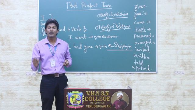 Past Perfect Tense | Tenses | Structures of English | V.H.N.S.N.College (Autonomous) смотреть онлайн