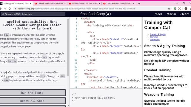 Learn Applied Accessibility Make Screen Reader Navigation Easier with the nav Landmark freeCodeC смотреть онлайн