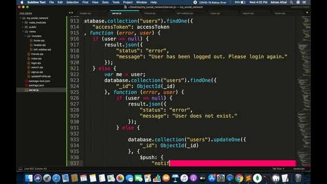 Friends and Chat | Socket IO | How to create a social networking site in Node JS and Mongo DB смотреть онлайн