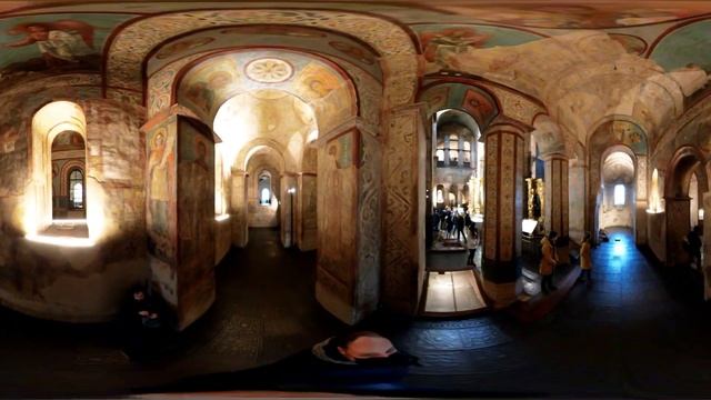 360° Софийский собор (Киев). ХІ век. Виртуальный тур 1 часть. Sophia Cathedral. XI century. смотреть онлайн