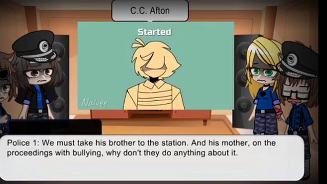 Police react to Aftons || C.C/Evan Afton (2/6) || Lazy || смотреть онлайн