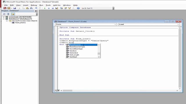 How to Get ComboBox Value in Forms MS access database using VBA смотреть онлайн