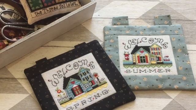 06. Две оформленные работы: венок из роз, летний домик от Stoney Creek. Покупки (Май 2018г.) смотреть онлайн