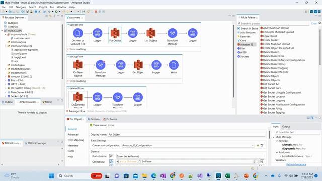 MuleSoft Integration with Amazon S3 || Mule with Amazon S3 Bucket || AWS S3 Connector in Mule смотреть онлайн