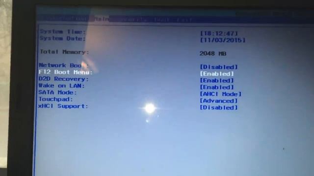 ноутбук Packard Bell запуск установочного диска
