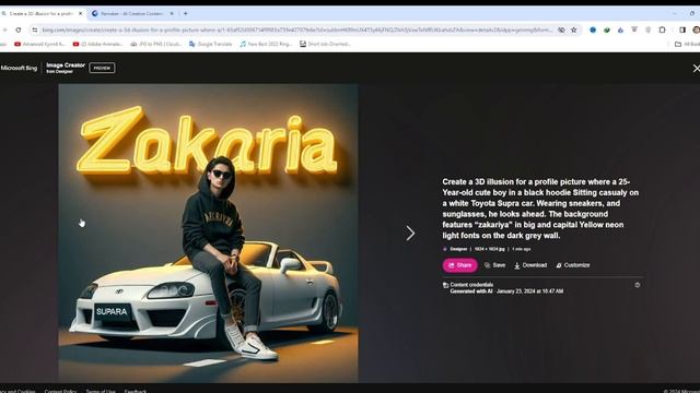 Create Trending 3D Image With Own Face Just 1 Click | Bing Ai