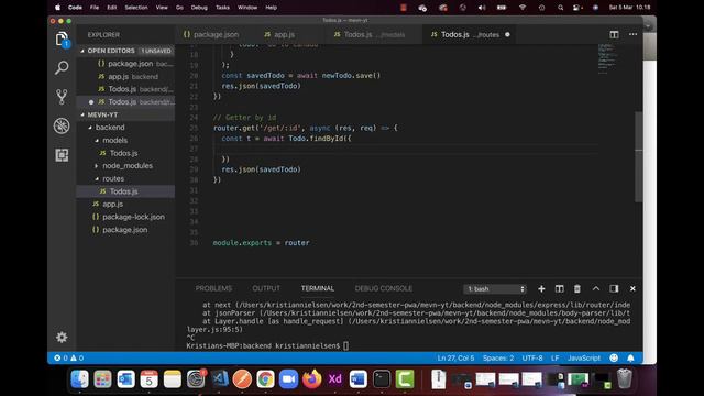 MEVN - 7 - Creating routes for create/post, delete, update/put смотреть онлайн