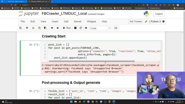 20220420 - Facebook Crawler for Public Fanpage (Post - Images - Comments) смотреть онлайн
