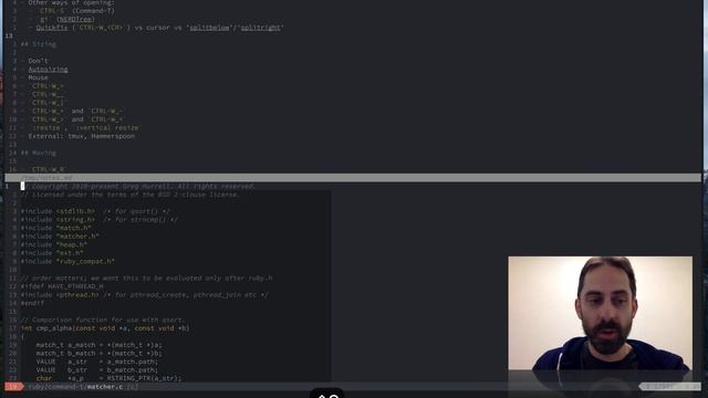 Vim screencast #5: Splits (basic operations) смотреть онлайн