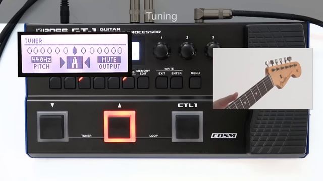 GT-1 Quick Start chapter2 : Tuning the Guitar смотреть онлайн