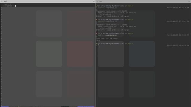 Exceptions in Python смотреть онлайн