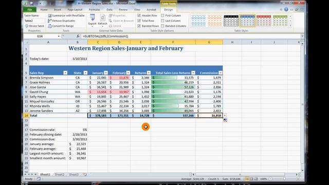 Excel - Sorting Rows in a Table смотреть онлайн