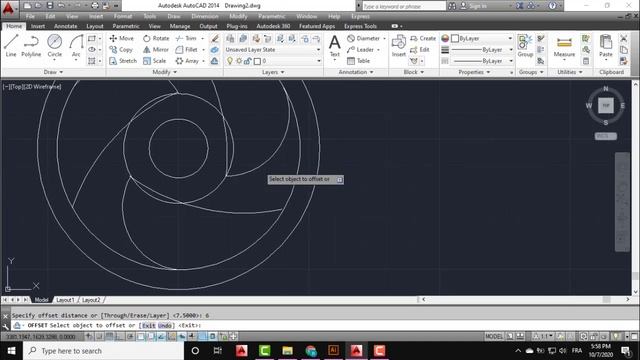 Autocad 2D Practice Drawing / Exercise 42/ Simple Tutorial смотреть онлайн