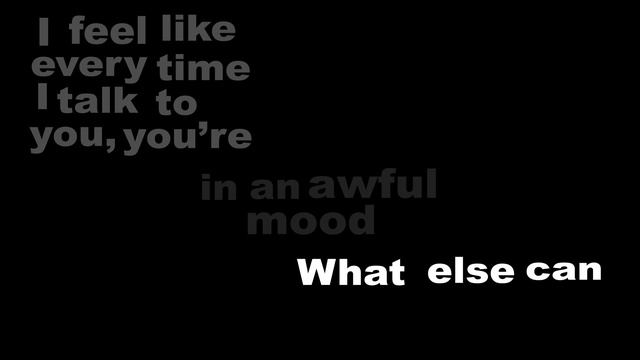 Let you down (Kinetic Typography) смотреть онлайн