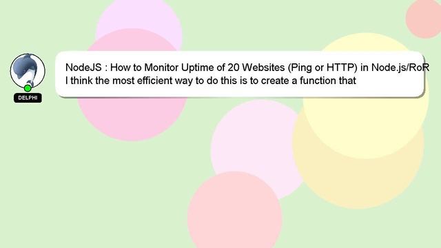 NodeJS : How to Monitor Uptime of 20 Websites (Ping or HTTP) in Node.js/RoR смотреть онлайн
