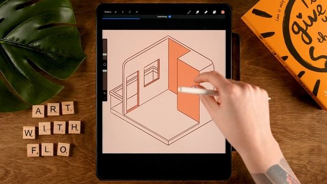 You Can Draw This ISOMETRIC ROOM in PROCREATE смотреть онлайн