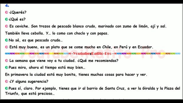 ♫ Conversaciones para aprender español ♫ Nivel A1- ♫ Learn Spanish ♫ 3 смотреть онлайн