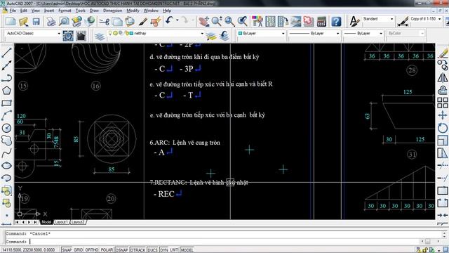 HOC AUTOCAD THUC HANH TAI DOHOAKIENTRUC.NET - BAI 2 - PHAN 3 - KTS.TRAN NAM.avi смотреть онлайн