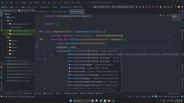 How To Open Url Using Intent In Android Kotlin | Open URL On TextView, Button Or ImageView