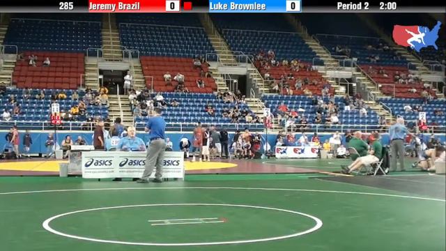 Fargo 2012 285 Round 3: Jeremy Brazil (Illinois) vs. Luke Brownlee (Maryland) смотреть онлайн