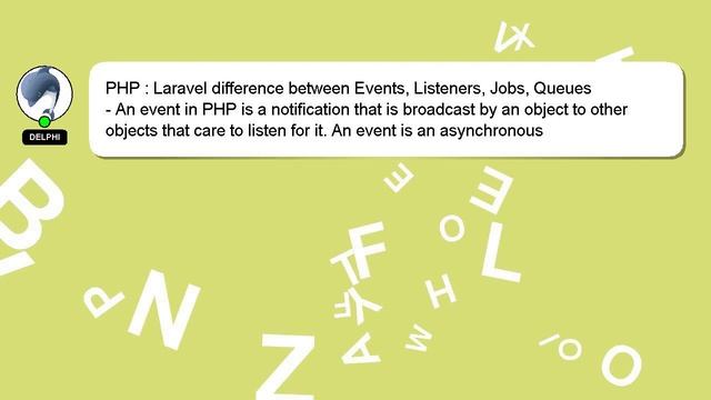 PHP : Laravel difference between Events, Listeners, Jobs, Queues смотреть онлайн