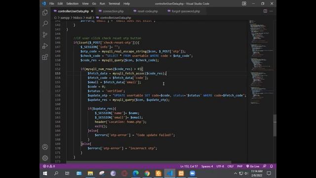 Password Reset in PHP SE 408 08/02/2022 смотреть онлайн