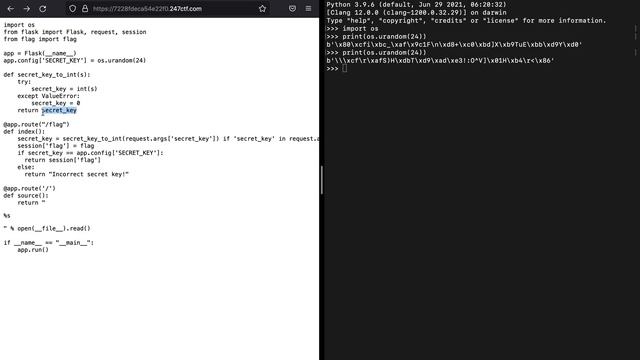 Secure Session | 247 CTF | CTF For beginners смотреть онлайн