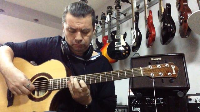 Ibanez AEW23MV-NT, Roland AC-33 Acoustic Chorus Combo Amp, part 2 смотреть онлайн