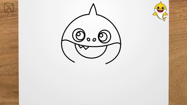 How to draw BABY SHARK step by step, EASY смотреть онлайн