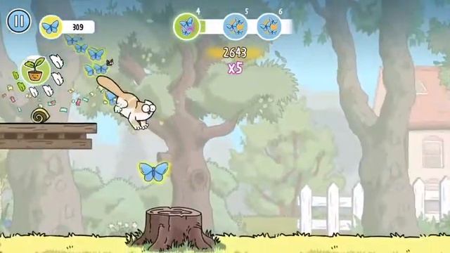 Simon's Cat Dash - Catch Butterflies to Impress Chloe (iOS/iPad Gameplay) смотреть онлайн