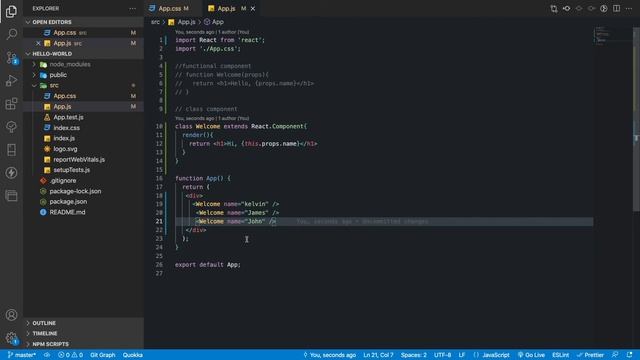 ReactJS Tutorial 4 - Components & props смотреть онлайн
