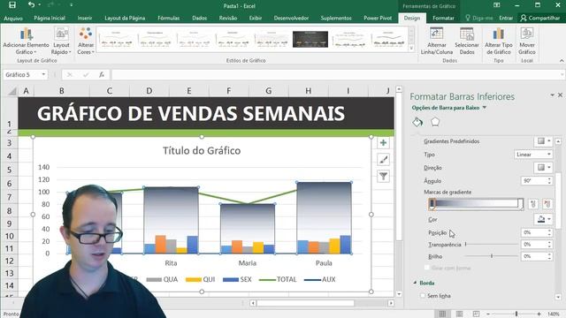 Como fazer Gráfico de Vendas para Semana no Excel? смотреть онлайн