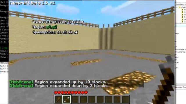 Setting up MobArena-plugin for Minecraft смотреть онлайн