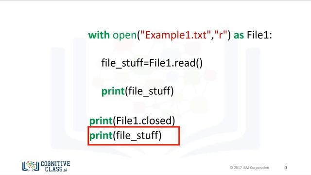 Python Basics Modul 4 PY0101EN Reading files with open 3 39 Урок 1 ( рус) смотреть онлайн