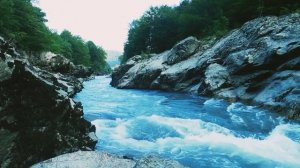 Звуки природы. Река Белая. Шум мощной горной реки для релаксации, сна и отдыха 2,0 часа