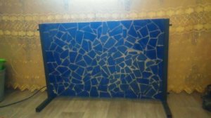 Самодельный обогреватель из наливного пола и нихрома потрескался