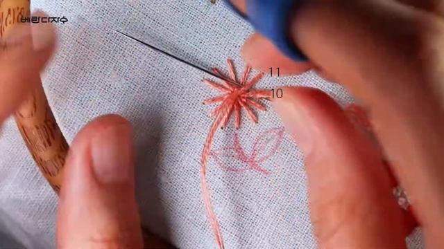 amour 사랑의 글과 꽃 자수 ㅣLetter & Flower embroideryㅣHand embroidery смотреть онлайн