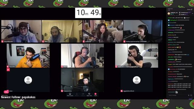 RAJJ ROYALE PODCAST FT. POKIMANE DESTINY HASANPIKER TRAINWRECKSTV - CHAT + TIMESTAMPS смотреть онлайн
