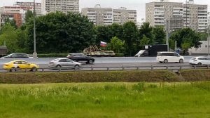 Бунт Пригожина 2км МКАД Колонна военной техники едет в Ростов.