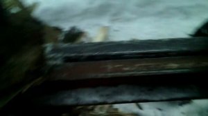 Самодельный гидравлический дровокол, нож на 4 части. Сучклявый дубовый пенек.