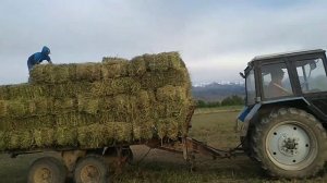 Сборка СЕНО с погрузчиком Тюков в Кыргызстане