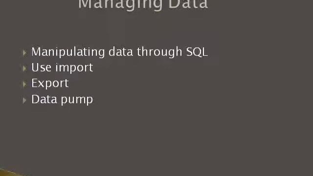 Oracle 10g Database Administration I - OR202 смотреть онлайн