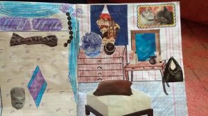 Дом для бумажных кукол в тетради