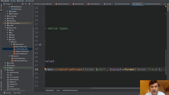 Date Format in Laravel: How to Make it m/d/Y? смотреть онлайн