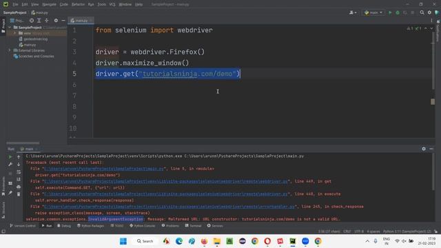 Opening Application URL in browser (Selenium Python) смотреть онлайн