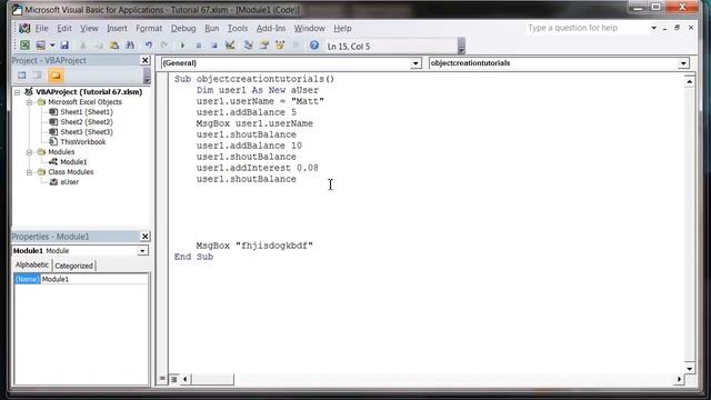 Excel 2010 VBA Tutorial 68 Class Modules Initialize and Terminate смотреть онлайн