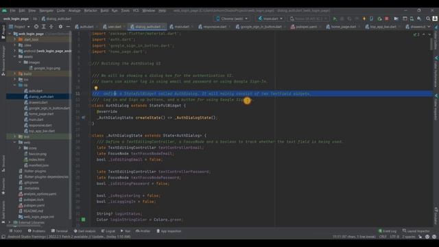 Flutter Web Tutorial: Firebase Email/Password Authentication and Google Sign In смотреть онлайн