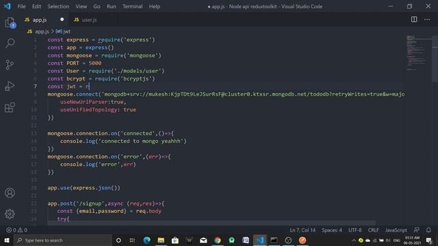 #9 SignIn User API in Node js | Redux Toolkit for state management in React & React Native in Hindi смотреть онлайн