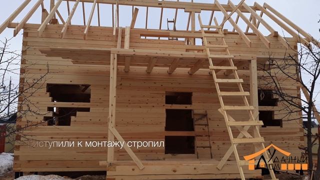 Дом из профилированного бруса 6х9 м. Краткий обзор, технология строительства. смотреть онлайн